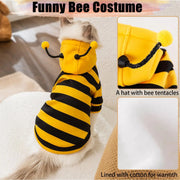 Festive Hooded Pet Sweater Keeps Dogs Warm All Winter
