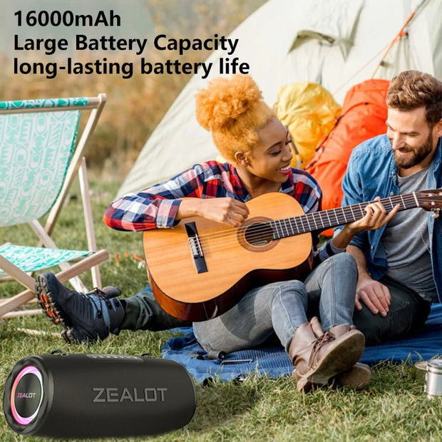 Zealot S87 Outdoor Portable Wireless Bluetooth Speaker 80W High Volume Subwoofer IPX6 Waterproof Camping - My Variety Superstore 25