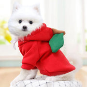 Cozy Fruit Dog Hoodie With Warm Fleece Keeps Pets Toasty