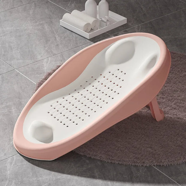 Amazing Foldable Baby Bath Seat Non Slip Backrest Safe Bath