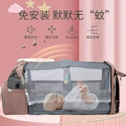 Amazing Mommy Backpack With Folding Crib For Easy Travel