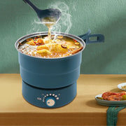 Electric Hot Cooker Pot Green Steamer Mini Multifunctional Pan Portable 110V USA