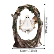 Stunning Halloween Swing Ghost Ornament Decor Keepsake
