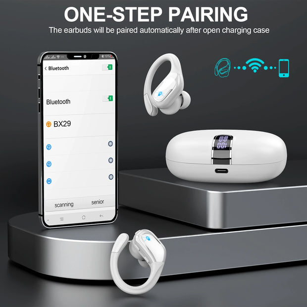 Wireless Earbuds Bluetooth 5.3 Headphones Sport Bass Stereo - My Variety Superstore 25