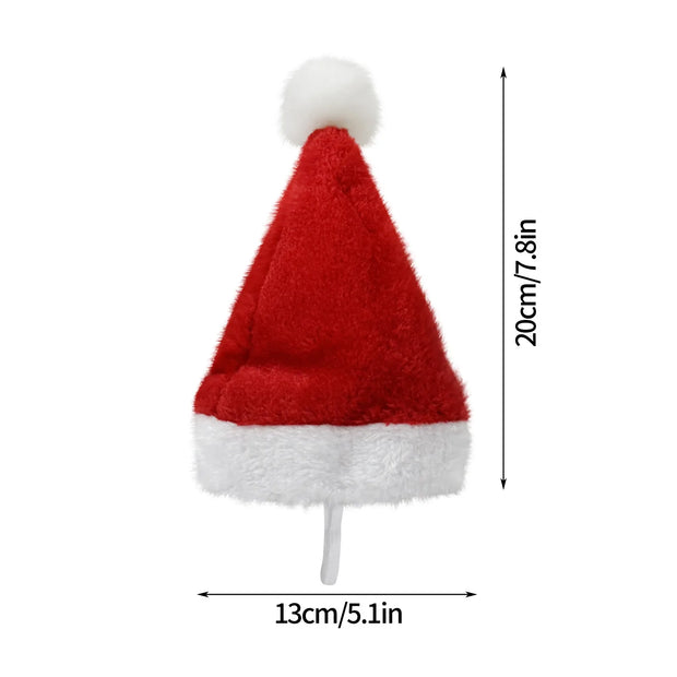 Joyful Plush Santa Hat For Pets Dog Cat Christmas Fun