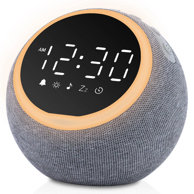 White Noise Sound Machine Alarm Clock with Night Light 25 Soothing Sounds 5W Stereo Speaker Sleep Timer Dimmable Clock - My Variety Superstore 25