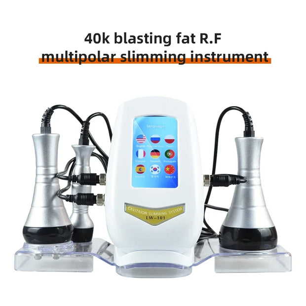 Body Slimming 40K Cavitation Ultrasonic Weight Loss Skin Rejuvenation Beauty Machine Multipolar RF Skin Tightening Anti Wrinkle - My Variety Superstore 25