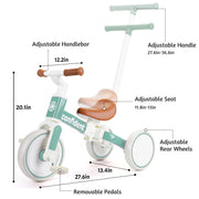 Amazing Toddler Trike With Parent Push Handle For Confidence