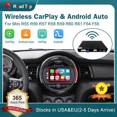 Wireless CarPlay Android Auto Adapter for Mini R55 R56 R57 R58 R60 R61 F54 F55 F56 Clubman Countryman Hardtop Cooper John Cooper Works - My Variety Superstore 25
