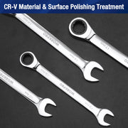 Workpro 23 Piece Ratcheting Wrench Set with Box 72 Teeth Wrench Repair Tool Set