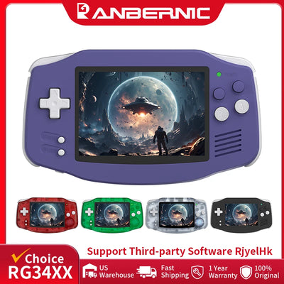 ANBERNIC RG34XX Retro Handheld Game Console 3.4" IPS Screen Linux 64-bit Video Gaming Player Support WiFi Bluetooth HD TV Output - My Variety Superstore 25