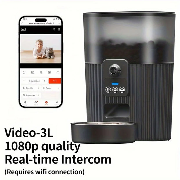 PAPIFEED cat automatic feeder dog fixed feeding machine cat food dog food wifi remote smart cat pet food dispenser - My Variety Superstore 25