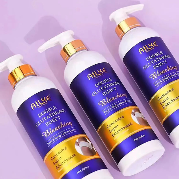 AILKE Skin Whitening Set With Double Glutathione Moisturizing Dark Spot Removal Hyperpigmentation Treatment