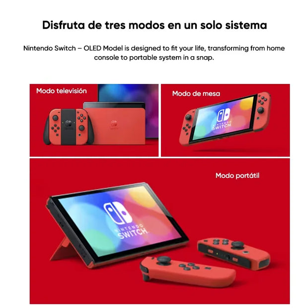 Nintendo Switch OLED Model Video Game Console with White Joy-Con 7 Inch OLED Screen Adjustable Console TV Tabletop Handheld Mode - My Variety Superstore 25