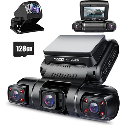 Pruveeo 4 Channel Dash Cam with Built in GPS WiFi Night Vision 360 Degree View Parking Monitor 128GB 1080P - My Variety Superstore 25