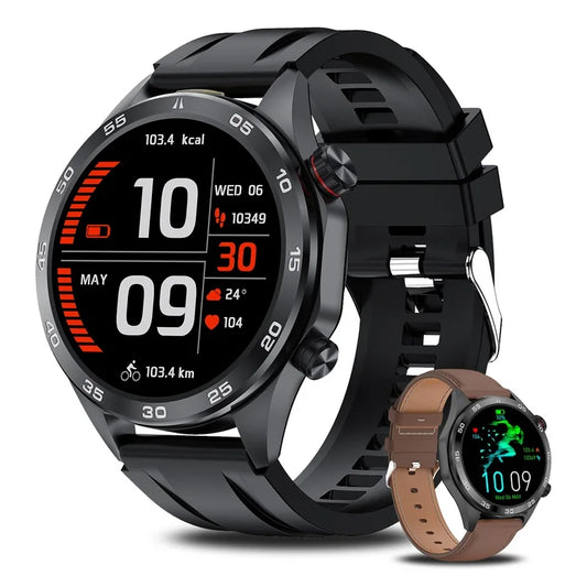 AI Voice Smartwatch With Flashlight Illumination And 500mAh Ultra Long Battery Life For Fitness Tracking