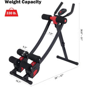 Zelus Ab Machine for Home Gym Core Strength Training Equipment Ab Crunch Coaster with Four Intensities
