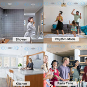 Herdio 4 Inch Ceiling Mounted Waterproof Speaker for Bathroom Kitchen Living Room and Office - My Variety Superstore 25