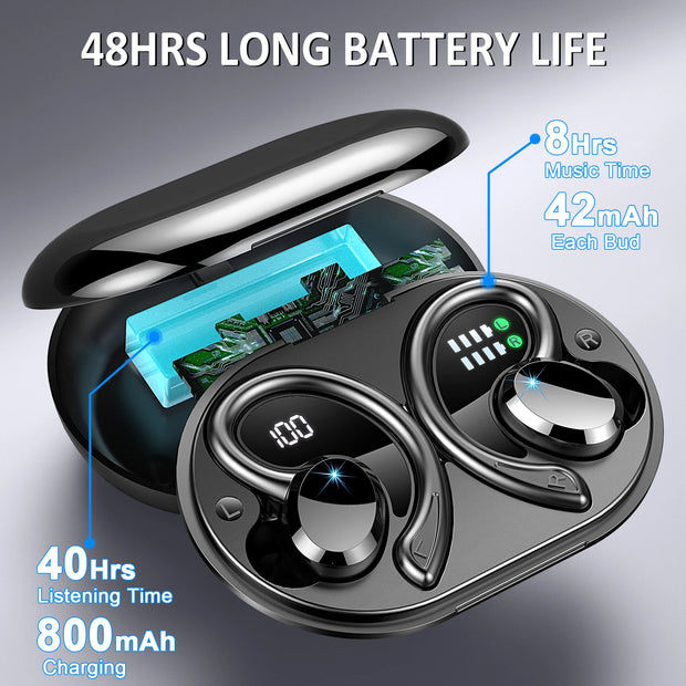 Wireless Earbuds Bluetooth 5.3 Stereo Bass Noise Cancelling - My Variety Superstore 25