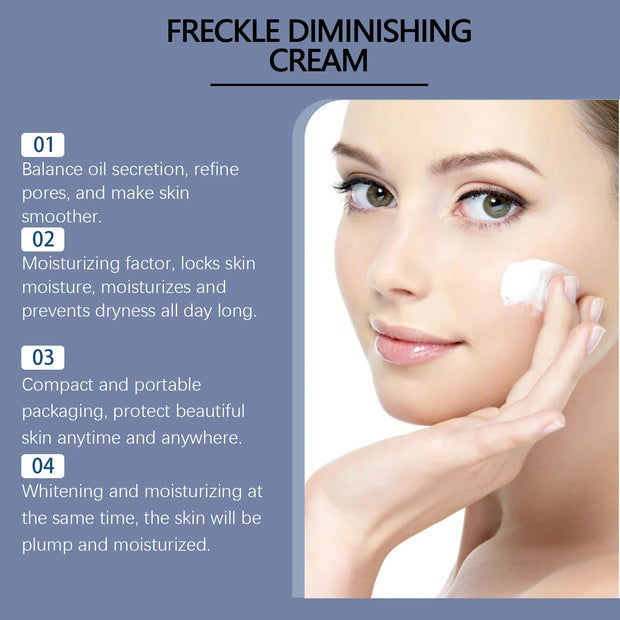 OUHOE Facial Blackspot Cream for Freckles Lightening and Skin Brightening Moisturizing Nourishing Protection