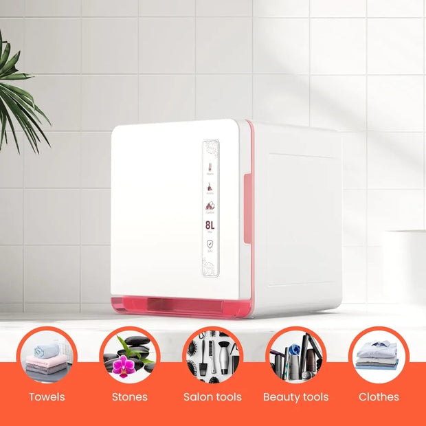 Luxurious Towel Warmer Cabinet 8L Capacity Spa Warmth