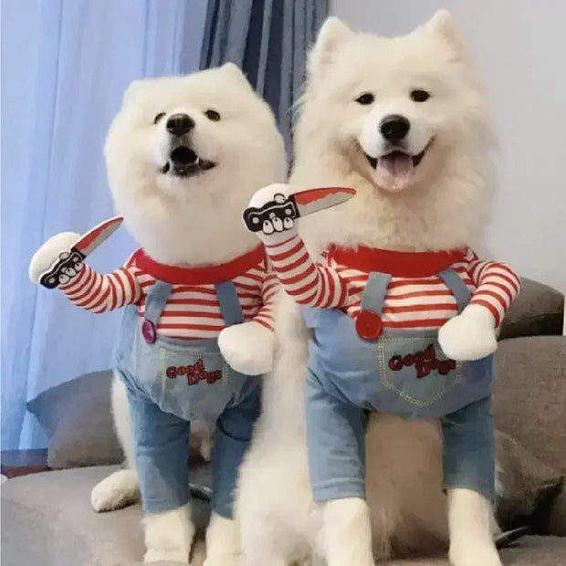 Spooky Adjustable Dog Costume For Medium Large Breeds Fun