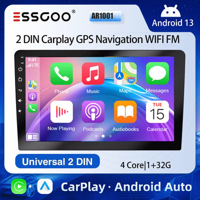 ESSGOO 10 Inch Android 13 Wireless Carplay Car Stereo Multimedia Player Radio 2 DIN GPS Navigation Bluetooth WiFi Universal For VW Nissan - My Variety Superstore 25